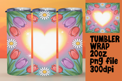 Dynamic 20oz Tumbler Design , Flowers Product Image 1