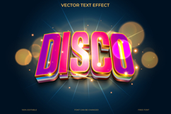 Vector disco text effect Product Image 1