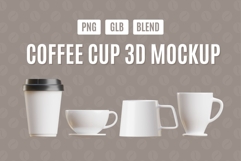 Coffee Cup 3D Mockup Bundle Pack 01 Product Image 1