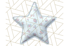 Cute Puffy Star Clipart PNG, 3D Glossy Pastel Stars Clip Art Product Image 2