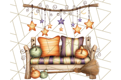 Halloween Fairy House Clipart PNG, Spooky Cottage Art Product Image 2