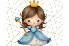 Princess Clipart PNG, Cute Royal Girl Clip Art Product Image 2
