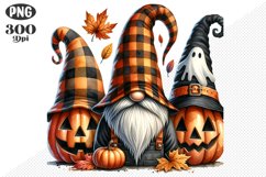 Halloween Gnomes Sublimation - Clipart PNG Design Product Image 1