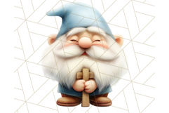 Easter Christian Gnome PNG, Religious Spring Sublimation Product Image 2