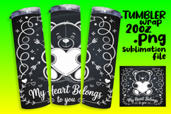 GLAMOROUS 20oz Tumbler Template , Valentines Day Product Image 1