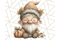 Fall Gnome Clipart PNG Cute Thanksgiving Gnomes Product Image 2