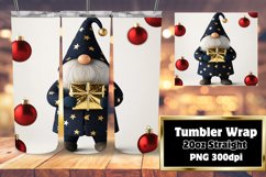 Festive Watercolor Gnome Wrap 20oz for Christmas Product Image 1