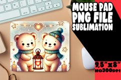 COZY MOUSE PAD SUBLIMATION MAGIC, Valentine Bear Product Image 1