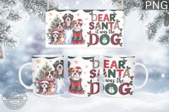 Christmas Mug Wrap Design - Christmas Dog Sublimation Product Image 3