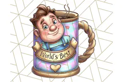 Father's Day Clipart PNG, Funny Dad Cartoon Clip Art Product Image 2