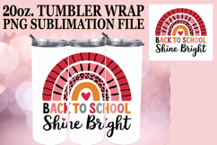 Cheerful Days 20oz tumbler wrap, Back To School Product Image 1