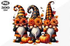 Halloween Gnomes Sublimation - Clipart PNG Design Product Image 1