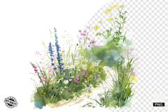 Wildflowers Pathway Clipart Product Image 1