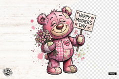 Mothers Day Teddy Bear PNG Product Image 1