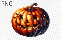 Halloween Pumpkins Sublimation - Clipart PNG Design Product Image 1