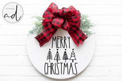 Merry Christmas Svg | Farmhouse Christmas Sign Design Product Image 3