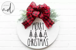 Merry Christmas Svg | Farmhouse Christmas Sign Design Product Image 3