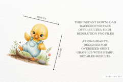 Cute Duck Spring Mood PNG Product Image 2