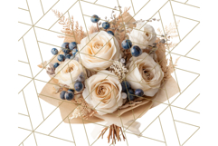 Whimsy Winter Florals Clipart PNG, Christmas Png Clipart Product Image 2