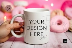 Valentine's Mug Mockup In Hands | Valentine's Day Mockup Product Image 1