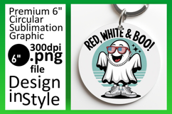 Dynamic Round Design for Sublimation , Funny Ghost Product Image 1