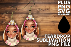 Sweet Teardrop Earrings MAGIC, Afro Girl Product Image 1