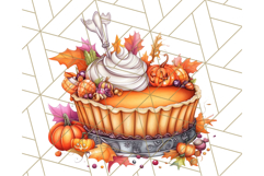 Fall Cottagecore Kitchen Clipart, Cozy Autumn Kitchen PNG Product Image 2