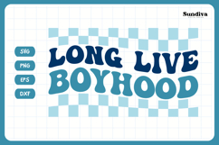 Funny Boy Toddler T-shirt Quotes SVG | Long Live Boyhood Product Image 3