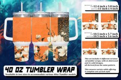 Glimmering Leopard Petal Sublimation 40oz Product Image 1