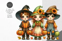Halloween clipart, Trick and treat, Kids Halloween Product Image 1