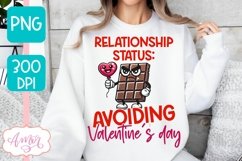 Anti Valentine&#039;s day PNG sublimation, Sarcastic valentines Product Image 1