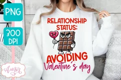 Anti Valentine's day PNG sublimation, Sarcastic valentines Product Image 1