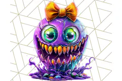 Spooky Cute Monster PNG Clipart, Adorable Halloween Monsters Product Image 2