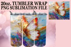 Spring Butterfly Glitter Design for 20oz Tumblers Product Image 1