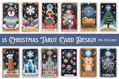 Christmas Tarot Card Clipart Bundle PNG Product Image 1