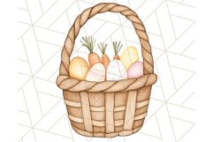 Spring Bunnies PNG Watercolor Bunny Clipart, Pastel Easter Product Image 2