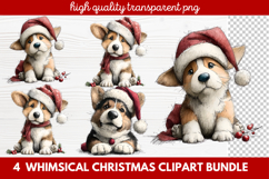 Whimsical Christmas Clipart | Cute Festive Holiday PNG Product Image 1