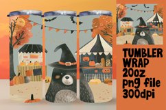 Boho Animal Tumbler Wrap Design Fall PNG 20oz Product Image 1