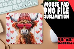 Delightful Love Cow Sublimation Product Image 1