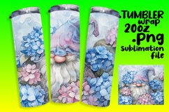 Blooming Gnome Mouse Tumbler Wrap 20oz Product Image 1