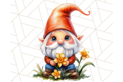 Easter Gnome PNG, Spring Bunny Clipart, Cute Digital Art Product Image 2