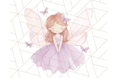 Pastel Purple Fairy Garden Clipart Enchanted Cottagecore Png Product Image 2