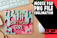 VIBRANT mouse MAT Innovative Design, Girl Quote Product Image 1