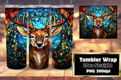 Xmas Stained Glass Wrap for 20oz Tumblers Product Image 1