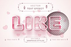 Love Heart Like - Editable Text Effect, Font Style Product Image 1