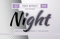 Night - Editable Text Effect, Font Style Product Image 1