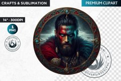 Ivar the Boneless Viking Warrior Clipart, Norse Hero, celtic Product Image 1