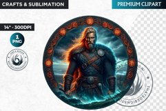 Ragnar Viking Warrior Clipart, Norse Hero, celtic clipart Product Image 1