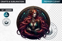 Gerutha Viking Warrior Clipart, Norse Hero, celtic Clipart Product Image 1