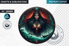 Gudrun Viking Warrior Clipart, Norse Hero,celtic sublimation Product Image 1